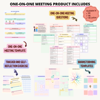 This one on one meeting template provides complete agenda along with questions so that you can focus on having a productive conversation.